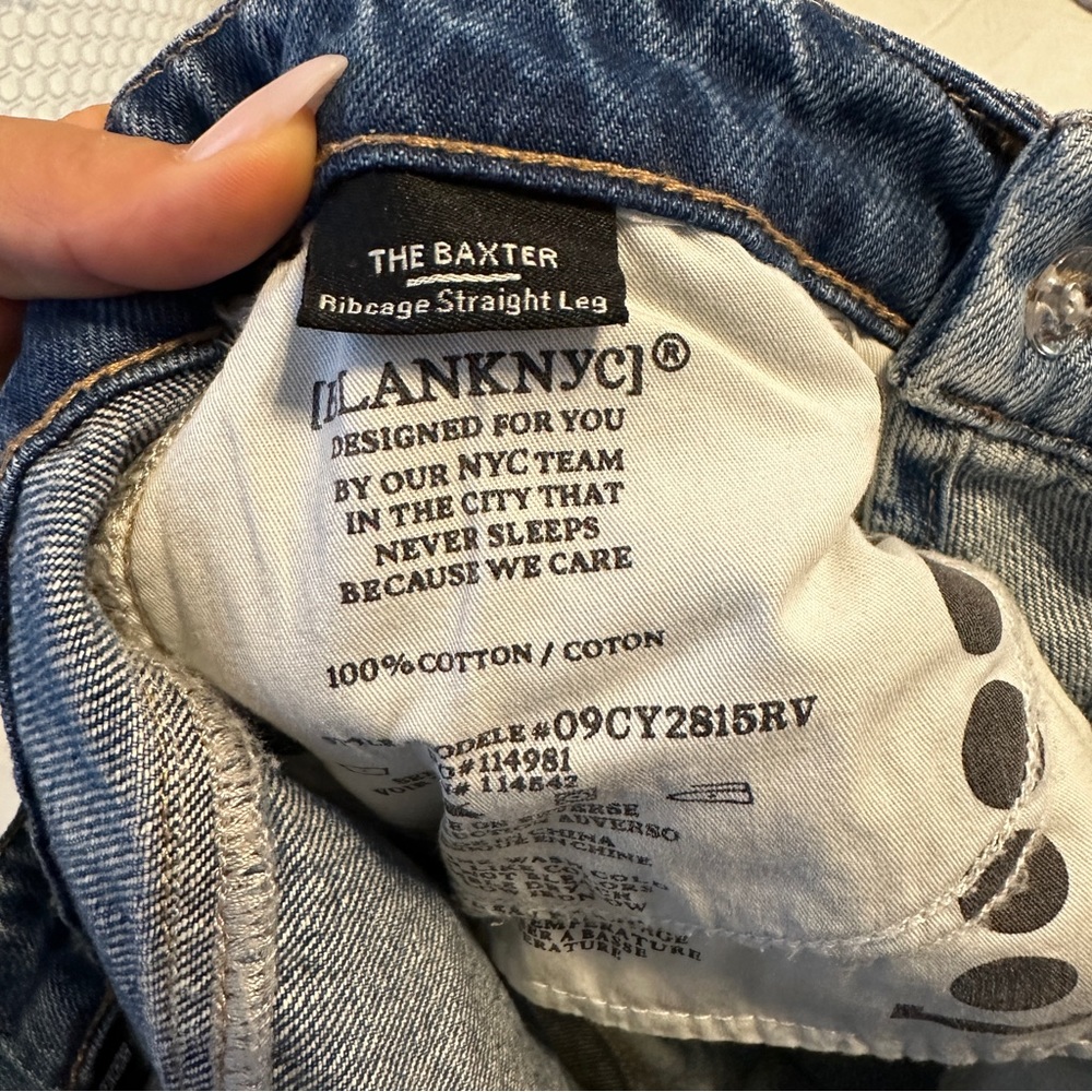 BlankNYC - The Baxter Jeans two-toned overlap jeans